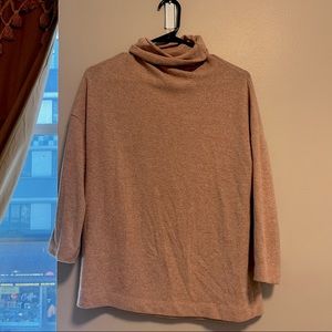 Soft light pink turtleneck
